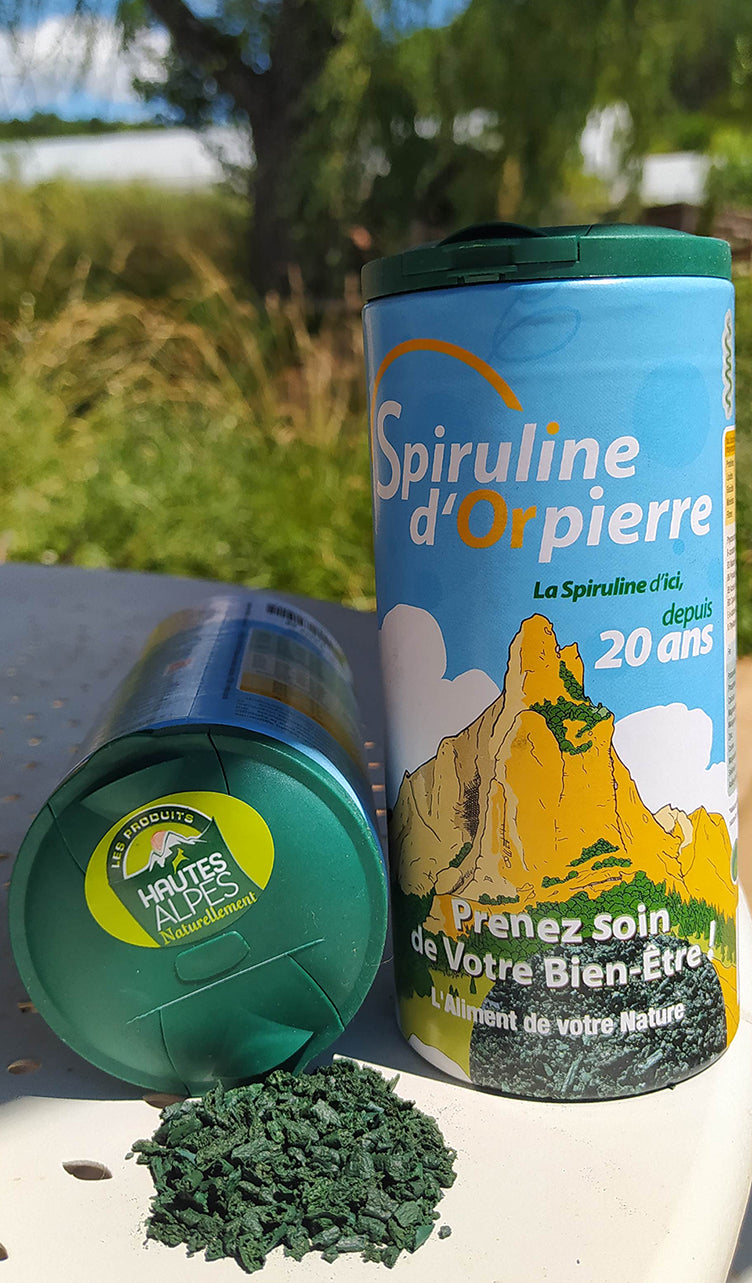 Réf.101- La Spiruline d'Orpierre - boite de 100g rechargeable